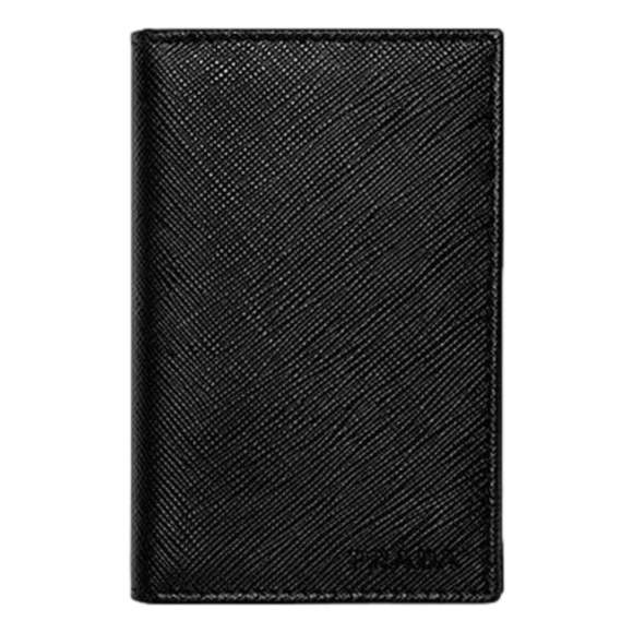 Prada Mens Saffiano Leather Vertical Card Black - Picture 7 of 8